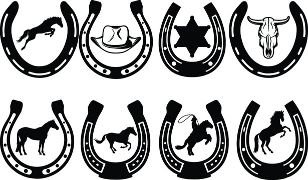 21,500+ Horseshoe Stock Illustrations, Royalty-Free Vector ...