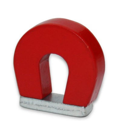 Horseshoe Magnet 25 mm Al5 Red