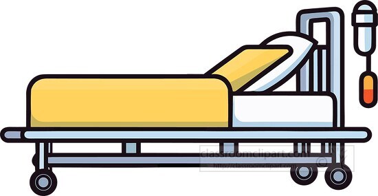 hospital bed clipart