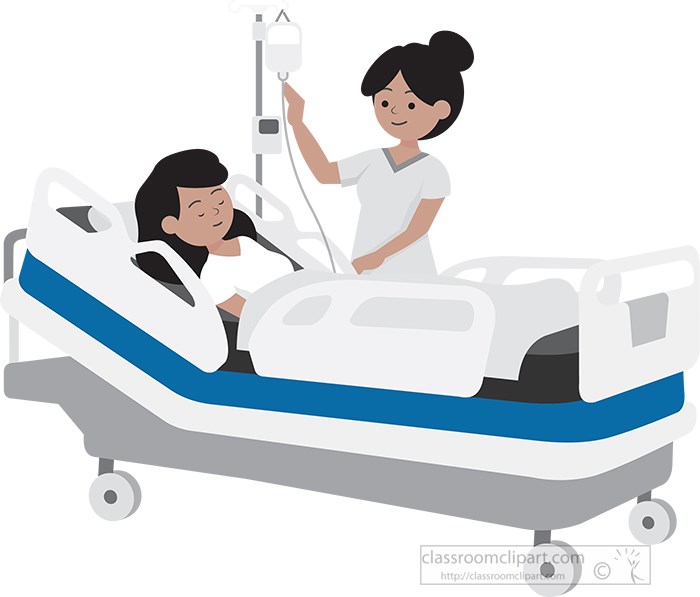 hospital patient clipart