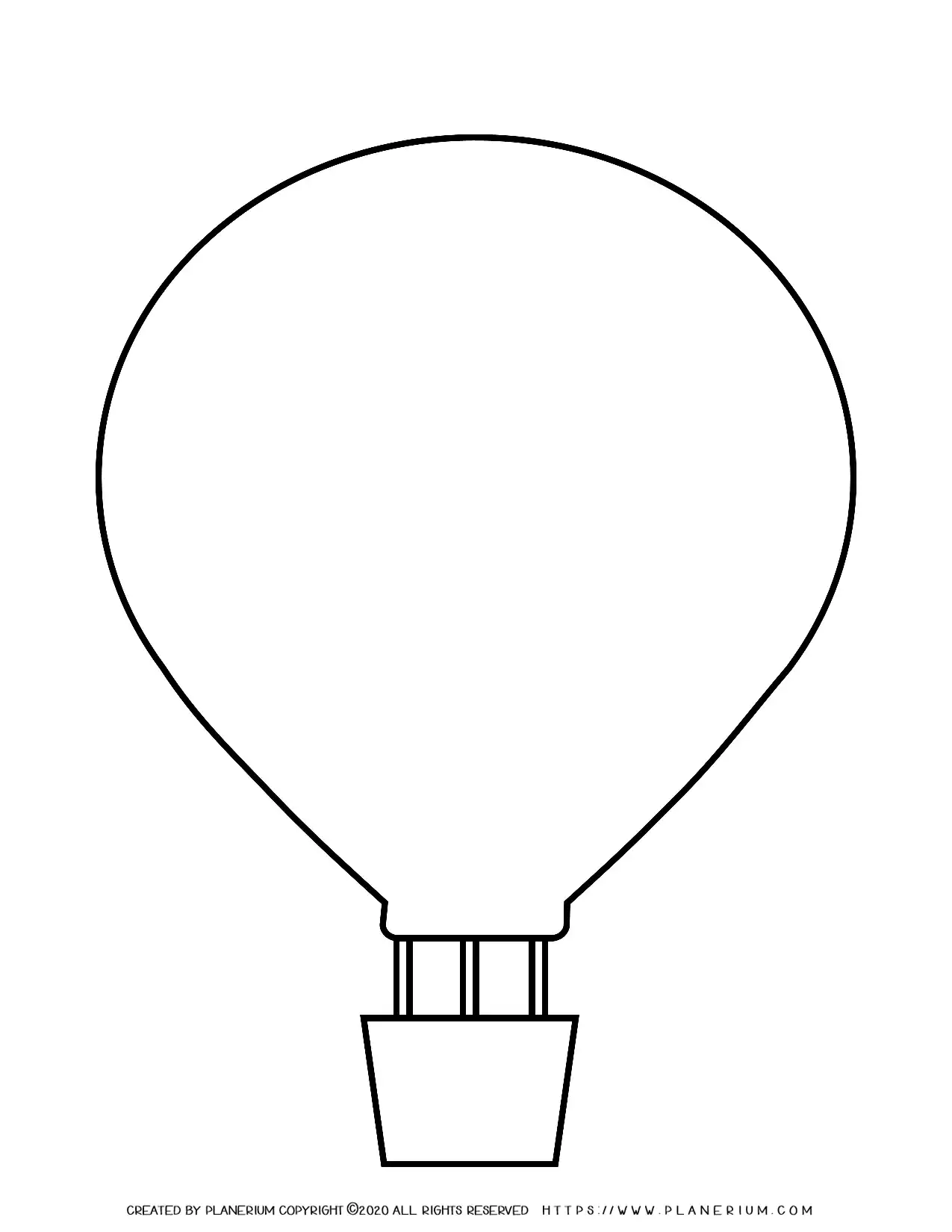 hot air balloon printables