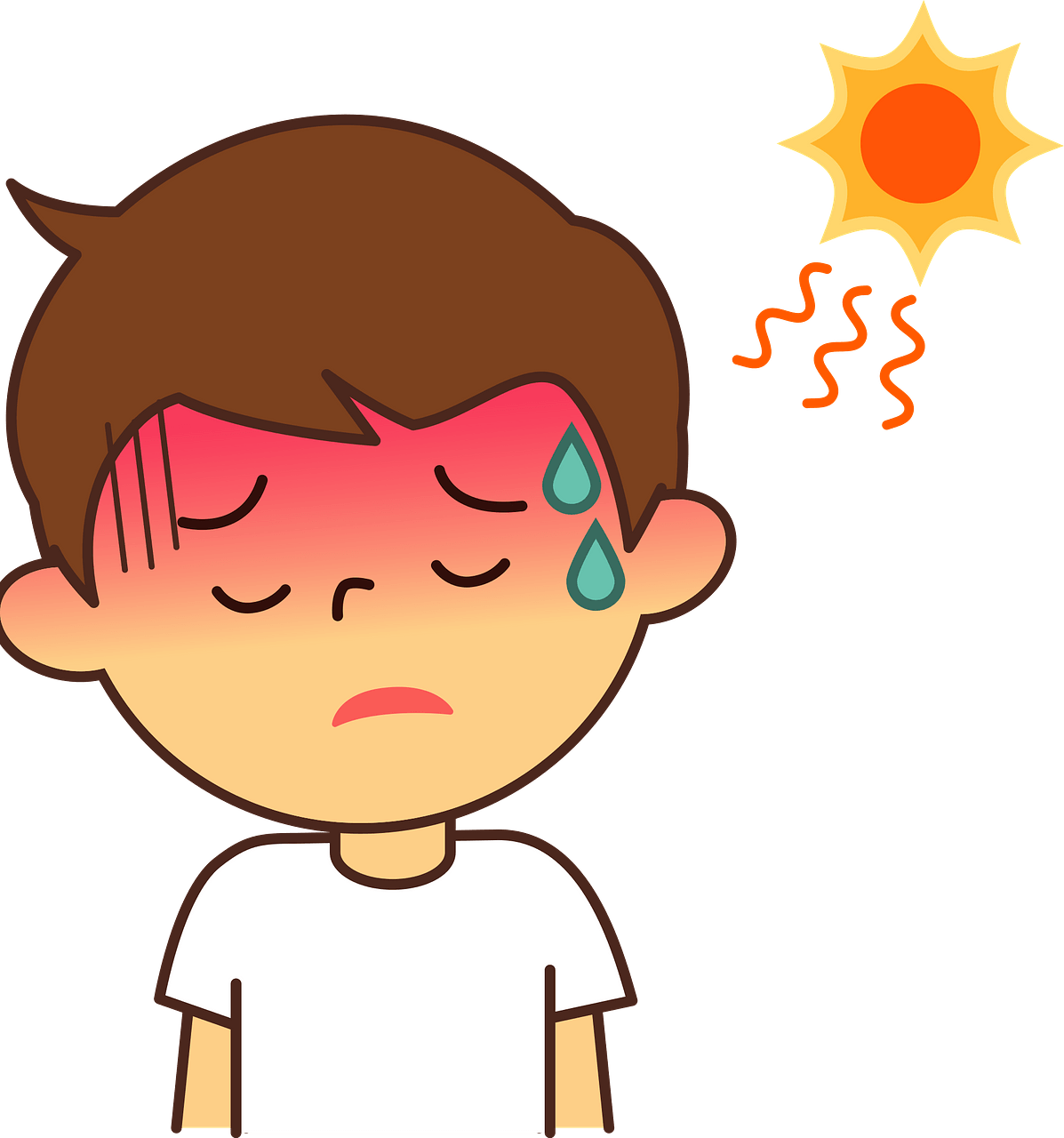 hot sun clipart