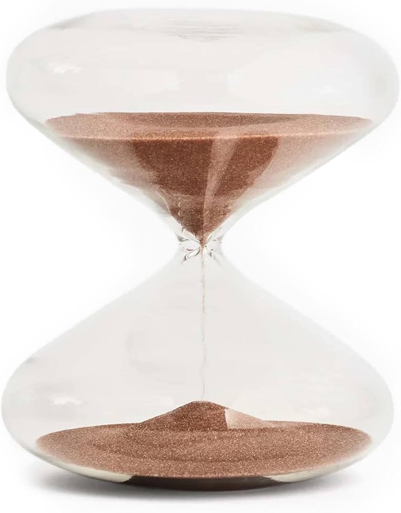 Intelligent Change - Mindful Focus 30 Minute Hourglass Hourglass Hourglass  Sand Timer Desk Timer for Productivity and Time Management, Minimalist ...
