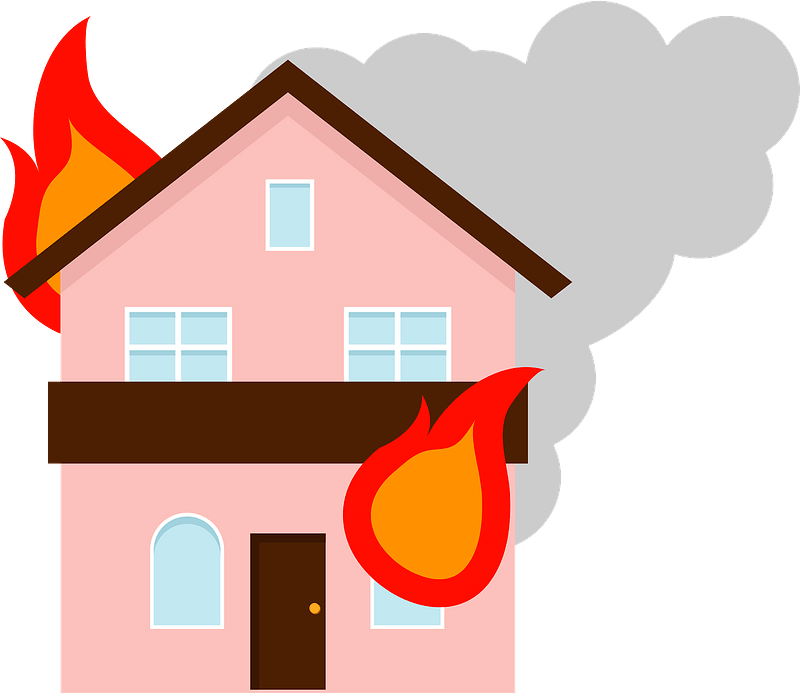 house fire cliparts