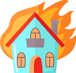 house fire cliparts