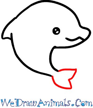 how to draw a baby dolphin
