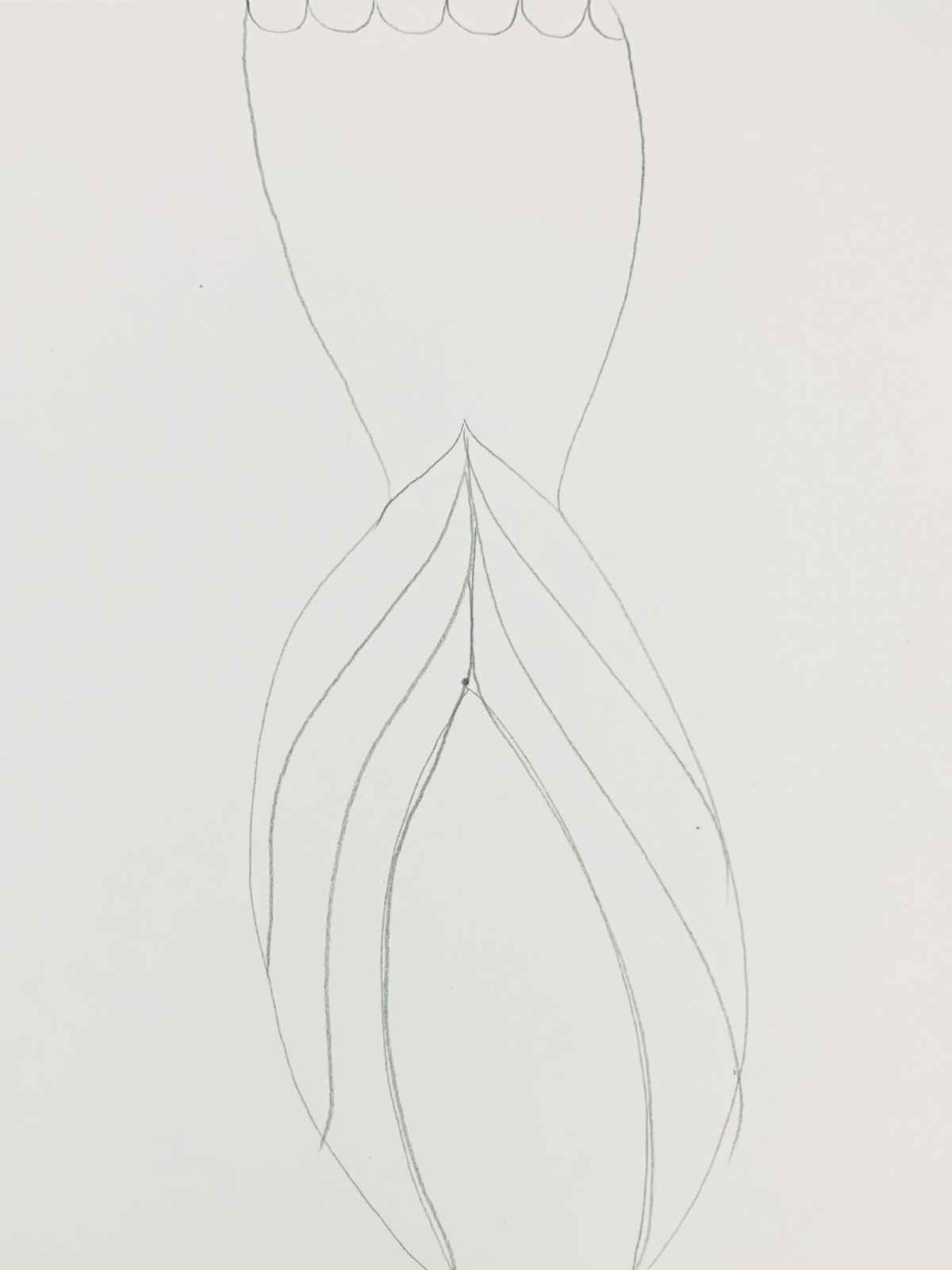how to draw a mermaid tail