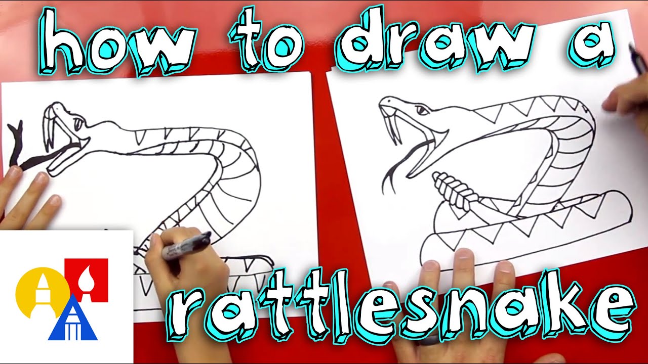 how to draw a rattlesnake