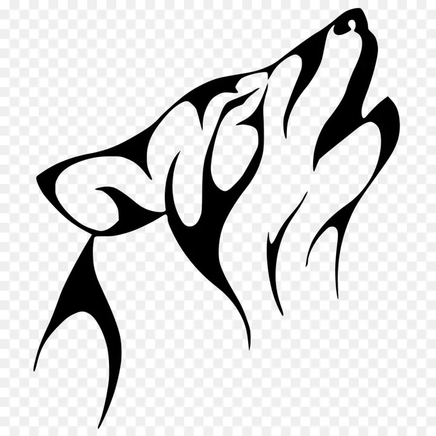 howling wolf clipart 2024