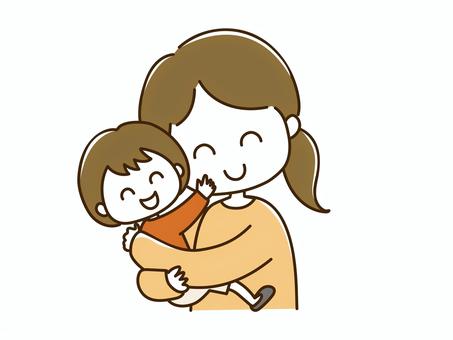 Free Vectors | Mom hugging her child