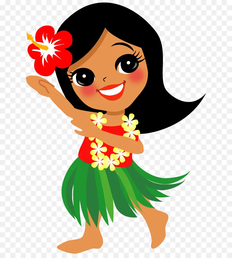 hula girl clipart