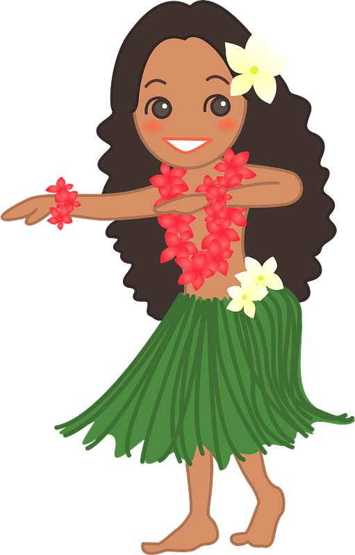 hula girl clipart