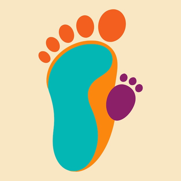 human footprint clipart