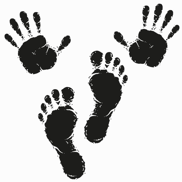 human footprint clipart