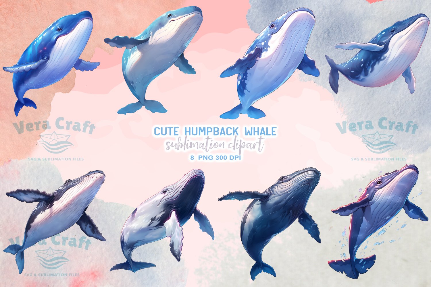 humpback whale clipart