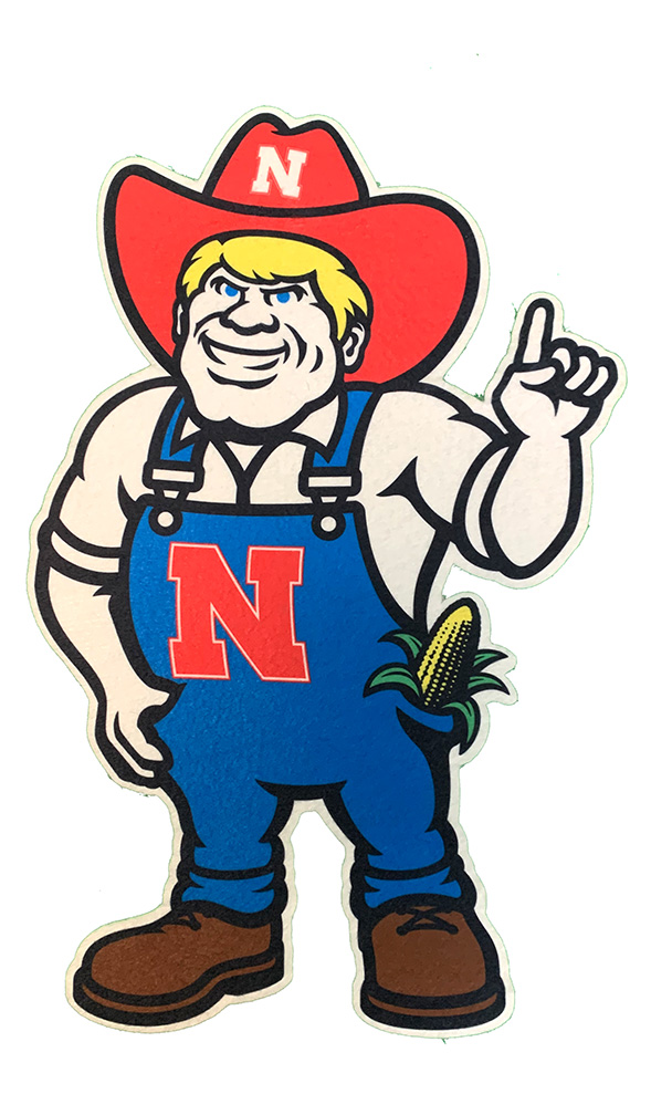 Herbie Husker Mascot Cut Out Pennant Rico