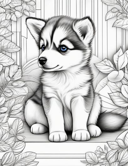 Husky Coloring Pages, 6 Free Printables | ColoringMaker