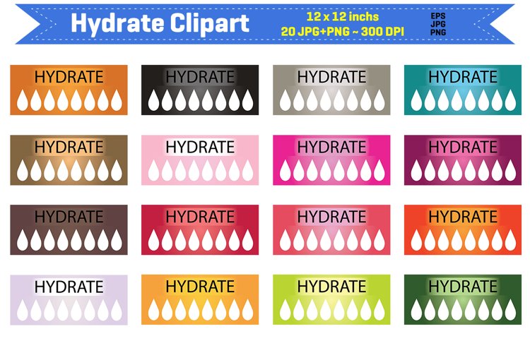 hydration tracker cliparts