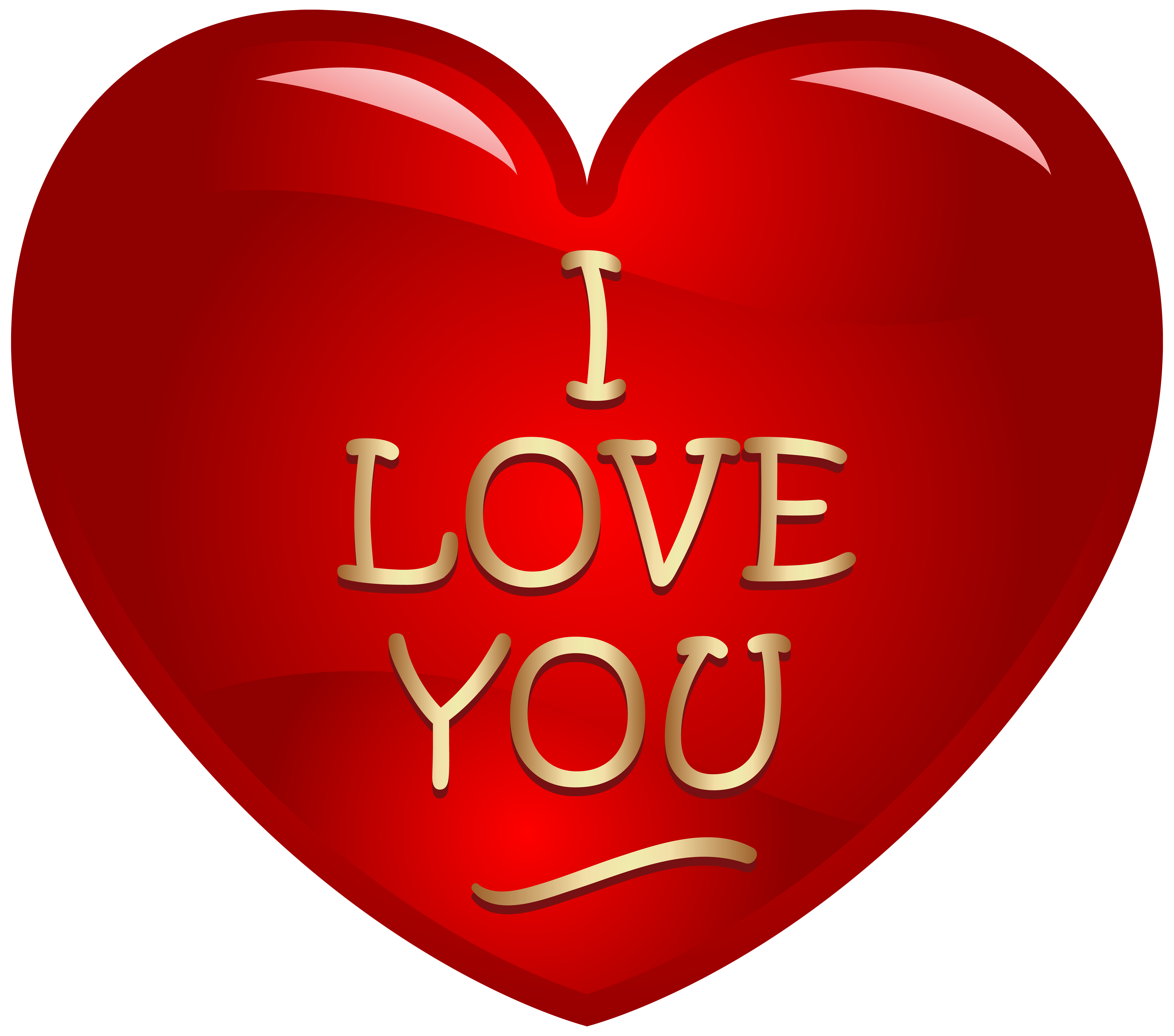 I Love You Written in Heart PNG Image for Free Download