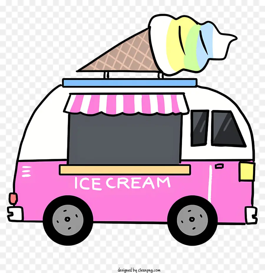 ice cream truck clipart 2024