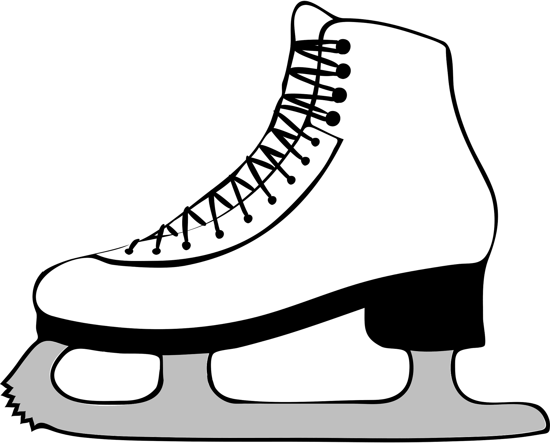 ice skates clipart