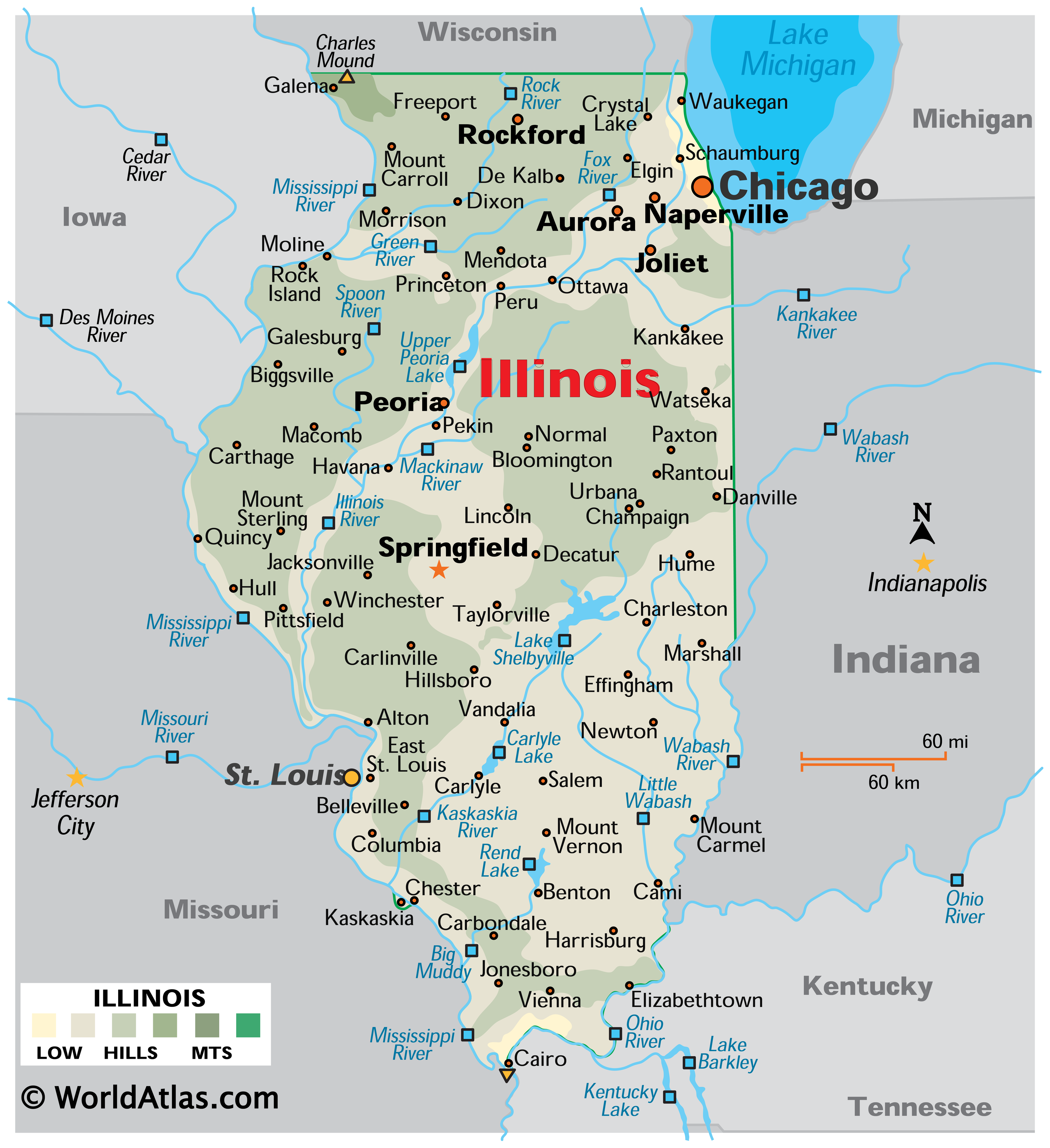 Illinois Maps &amp; Facts - World Atlas