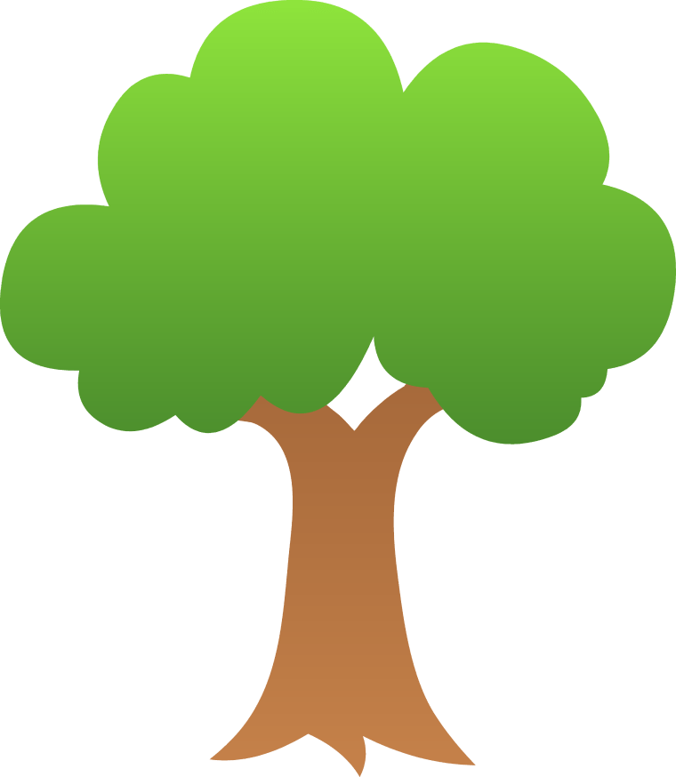 illustrated tree cliparts
