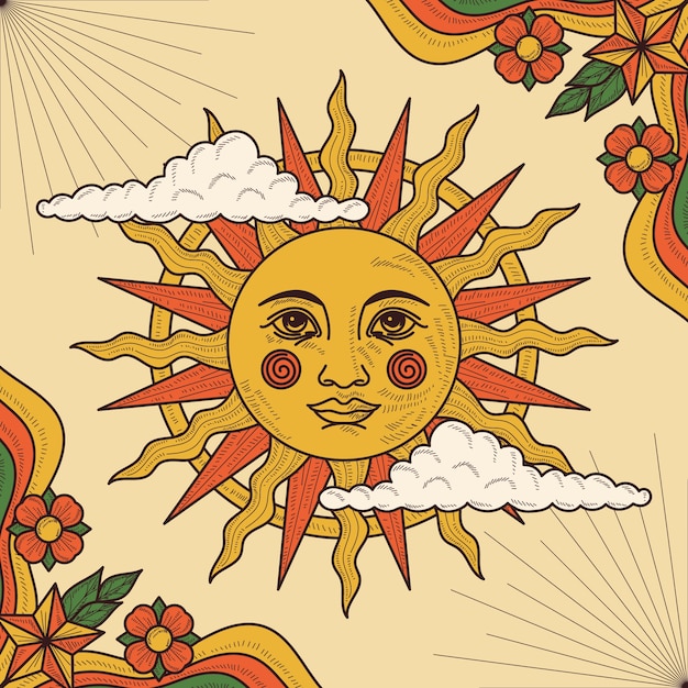 illustrations of the sun