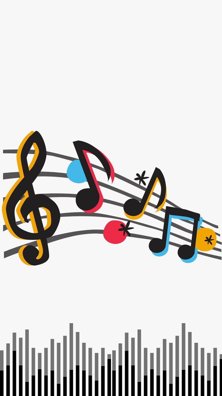 Free and customizable music note templates