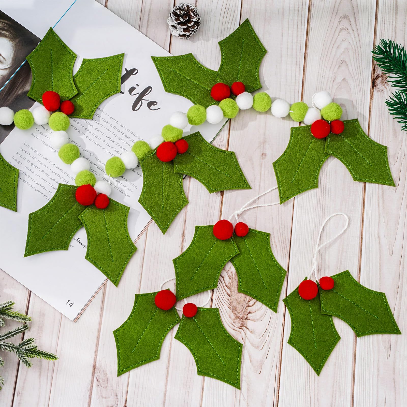 image of christmas holly