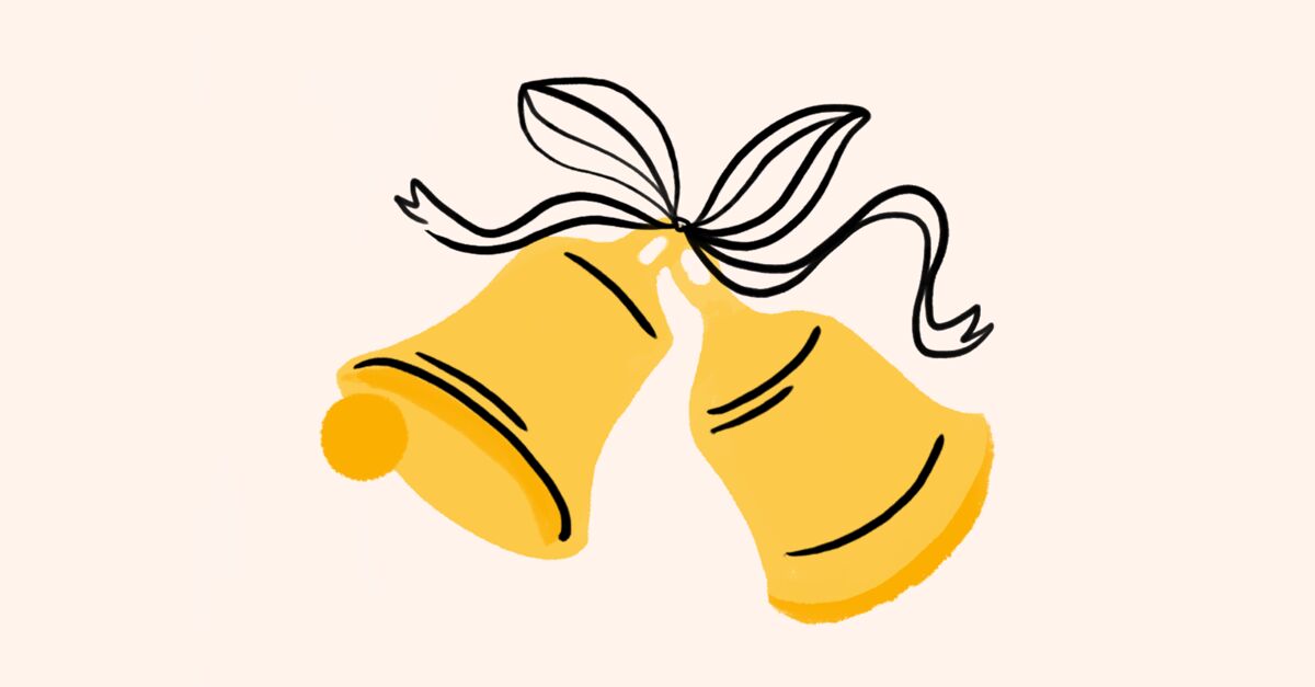 image of wedding bells