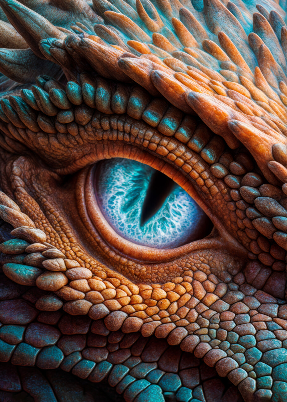 Kunstdruck Fantasy Dragon Eye | Poster, Wandbilder und Tapeten ...