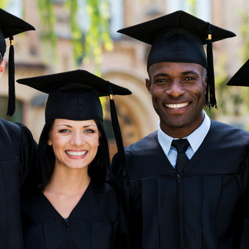 Matte Black Graduation Cap and Tassel – Cap and Gown Direct