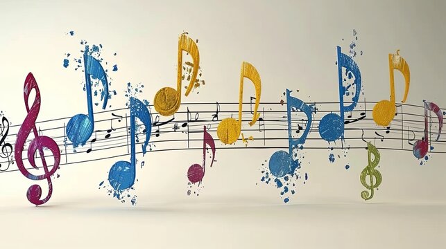 Colourful Musical Notes Images – Browse 528,578 Stock Photos ...
