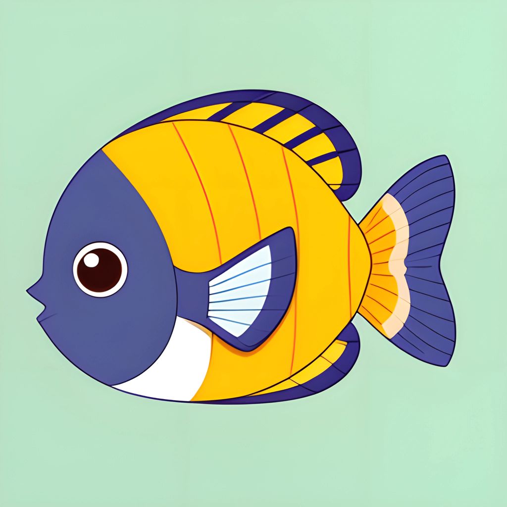 Colorful Cartoon Fish Illustration - Free Download - AI Scribbles