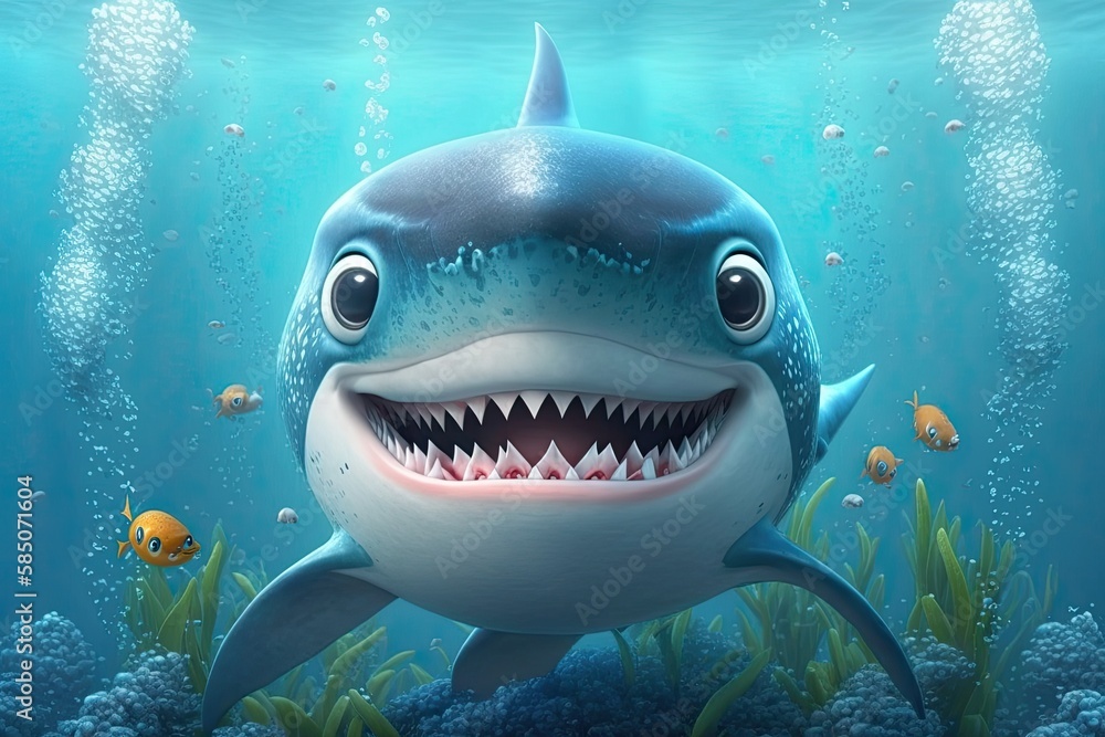 images of cartoon sharks
