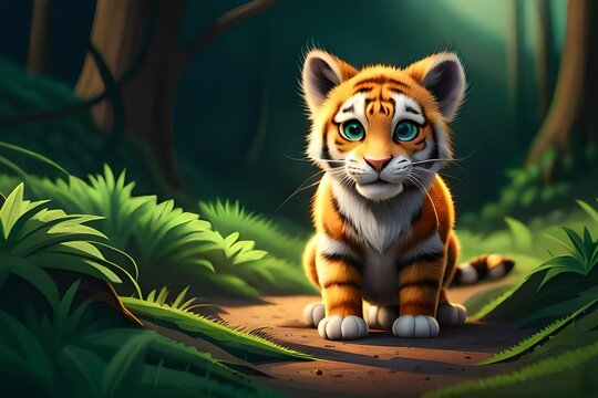 images of cartoon tigers