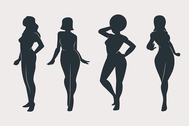 images of silhouettes of women