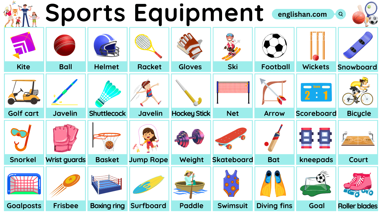 images of sports equipment