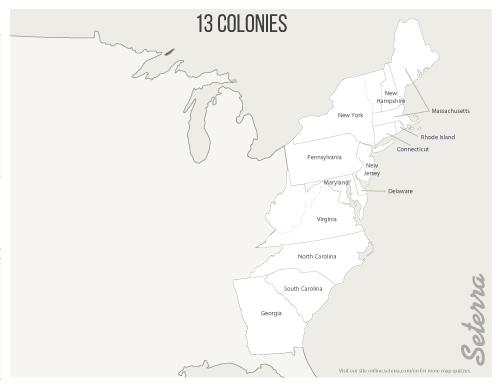 images of the 13 colonies
