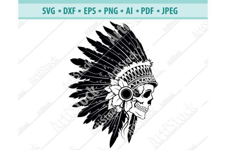 indian skull cliparts
