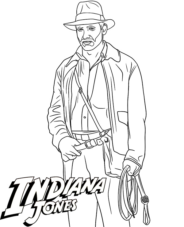 indiana jones coloring pages free
