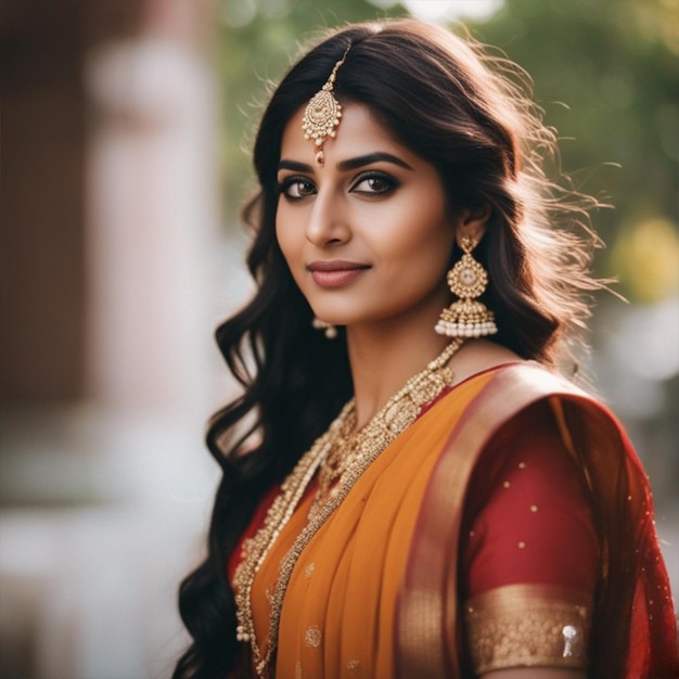 Mulheres indianas com vestido de casamento tradicional | imagem ...