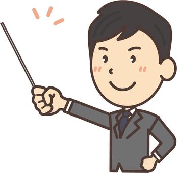 Free Vectors | A man wearing a suit to illustrate with an ...