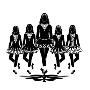 irish dance cliparts