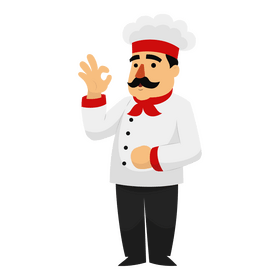 italian chef clipart