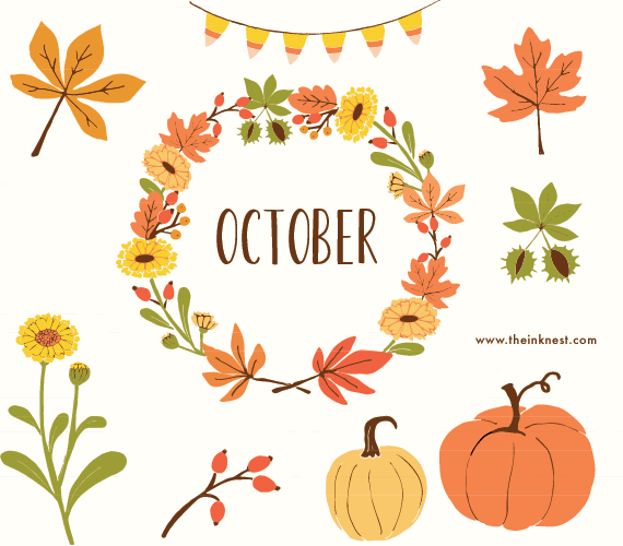 its october cliparts