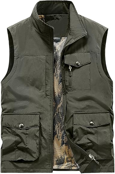 Herren-Jacke, Herbst 2024, Outdoor-Fotografie, Netzweste, dünne ...