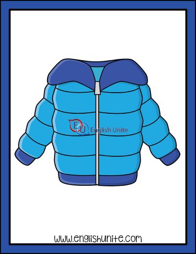 English Unite - Winter Noun Clip Art - Jacket