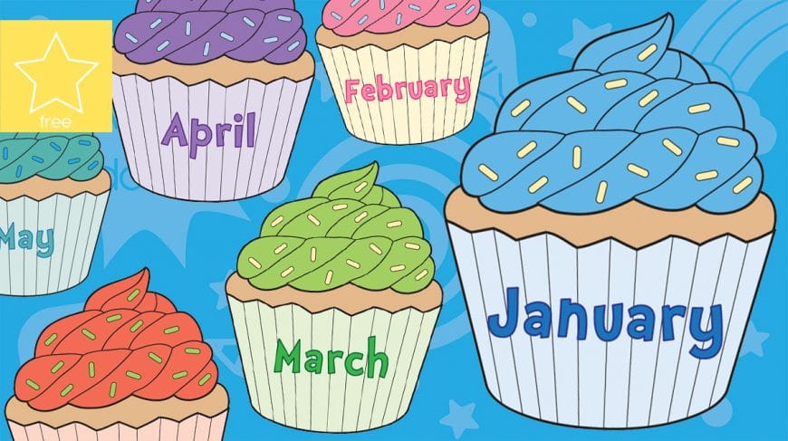 january cupcakes cliparts